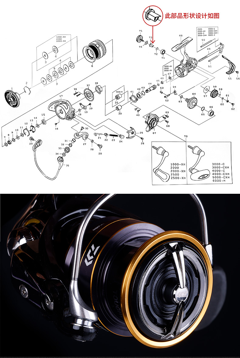 dw-达瓦21legalis cs lt 纺车轮 钓具批发,渔具批发,渔具加盟,开